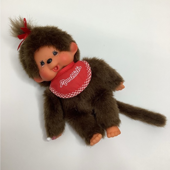 Vintage Sekiguchi Monchhichi Plush Doll Stuffed Animal Pacifier Sucking Monkey - Picture 1 of 4